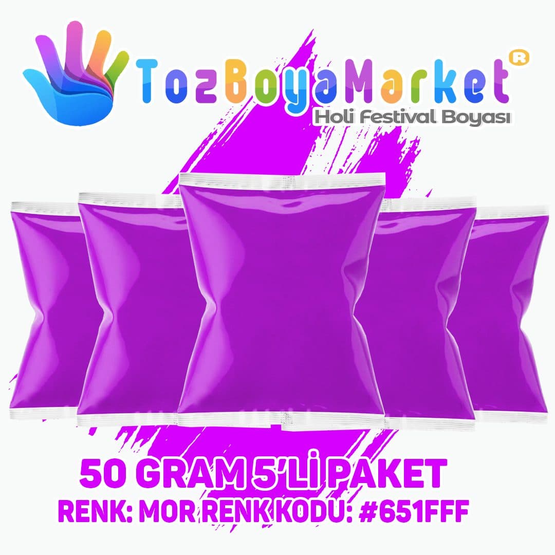 Holi Tozu 6'lı Paket - Görsel 6